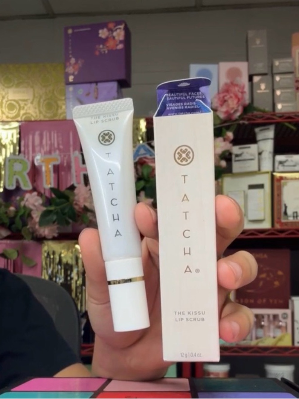 💜TATCHA The Kissu Lip Scrub Moisturizing Exfoliant Full Size 0.4oz NIB